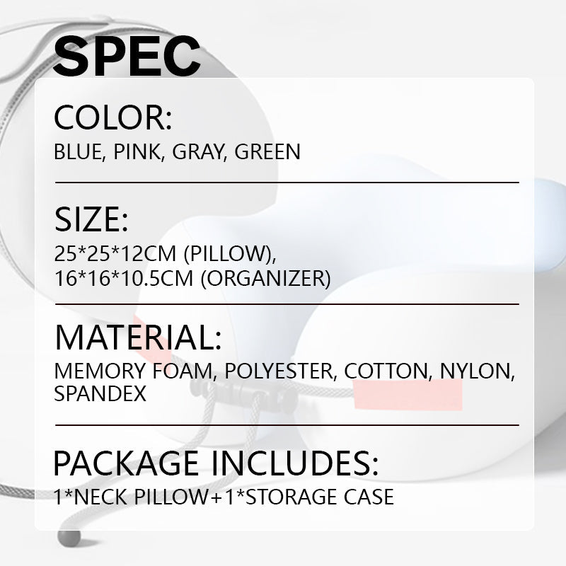 Memory Foam U-Shaped Travel Neck Pillow