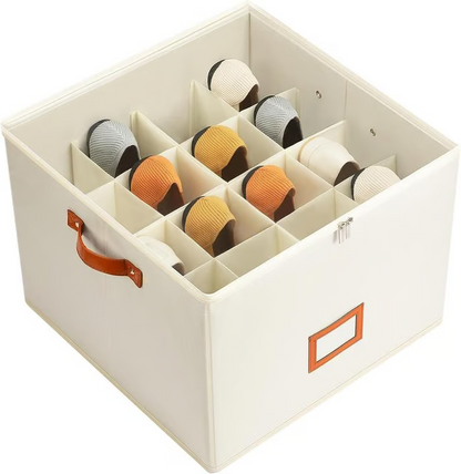 👟 Fabric Shoe Organizer Storage Box – Foldable, Large Capacity, Dustproof & Breathable for Closet & Bedroom 🧺✨