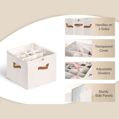 👟 Transparent, Foldable PVC Shoe Box, Waterproof Shoe Organiser For The Office