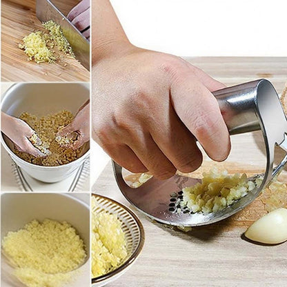 Multi-Functional Stainless Steel Garlic Press