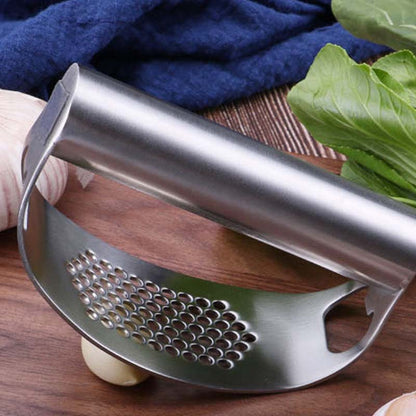 Multi-Functional Stainless Steel Garlic Press