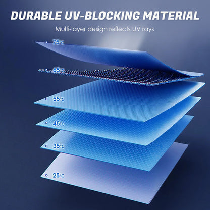 2PCS Retractable Sunshade for Car Windshield