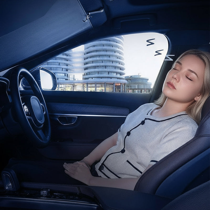 2PCS Retractable Sunshade for Car Windshield