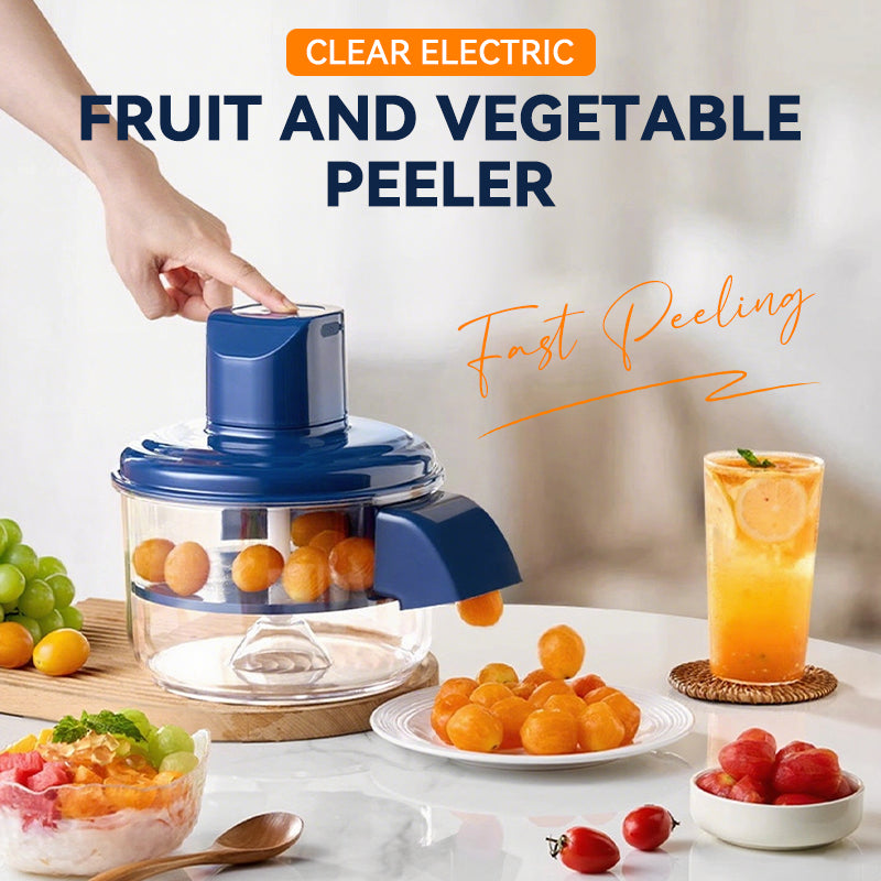 Transparent Electric Fruit and Vegetable Peeler🍇🧄