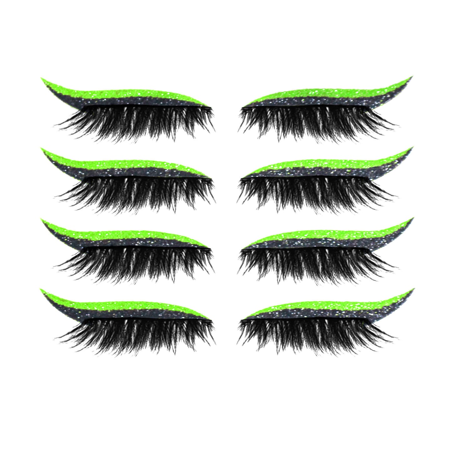 2 in 1 Eye Shadow and Eyelash Stickers with Glitter