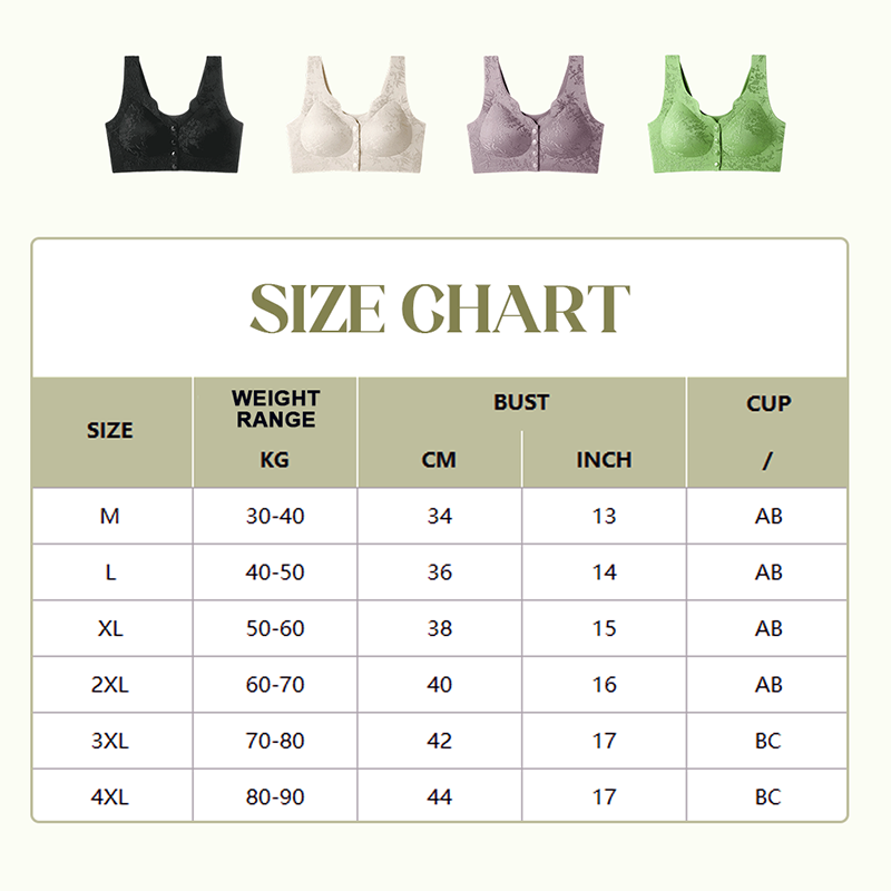 Comfort Front-Clasp & Wire-Free Seamless Bra