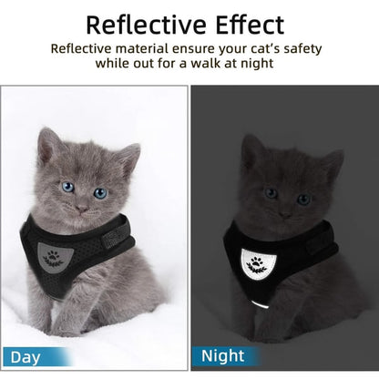 Adjustable Breathable And Light-up Harness and Leash Set for Pets