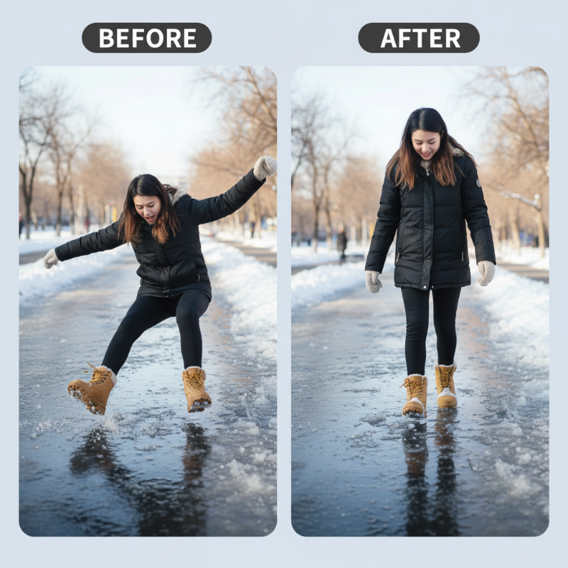 Universal 5-Tooth Ice Cleats for Shoes & Boots