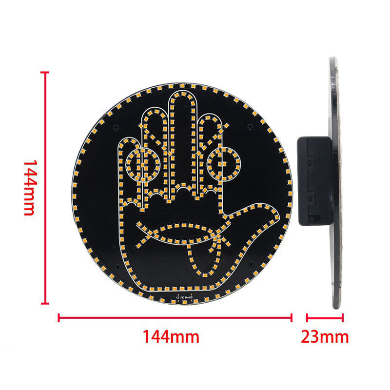 ✨ Expression & Gesture LED Sign Light for Car Rear Window