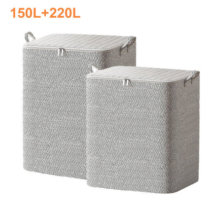 🔥Extra-Large Storage Organizer Box With Lid - Versatile For Clothes, Blankets & Bedding