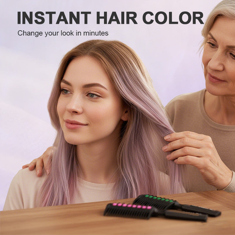 6-Pack Disposable Hair Dye Combs Set