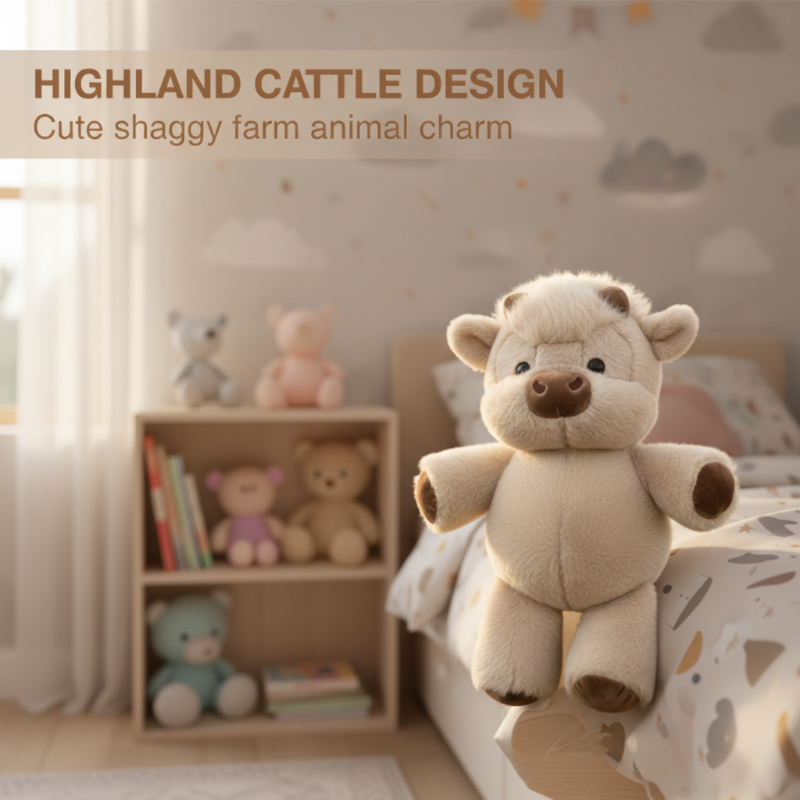 🎁🎁Adorable & Furry Highland Cattle Soft Toy