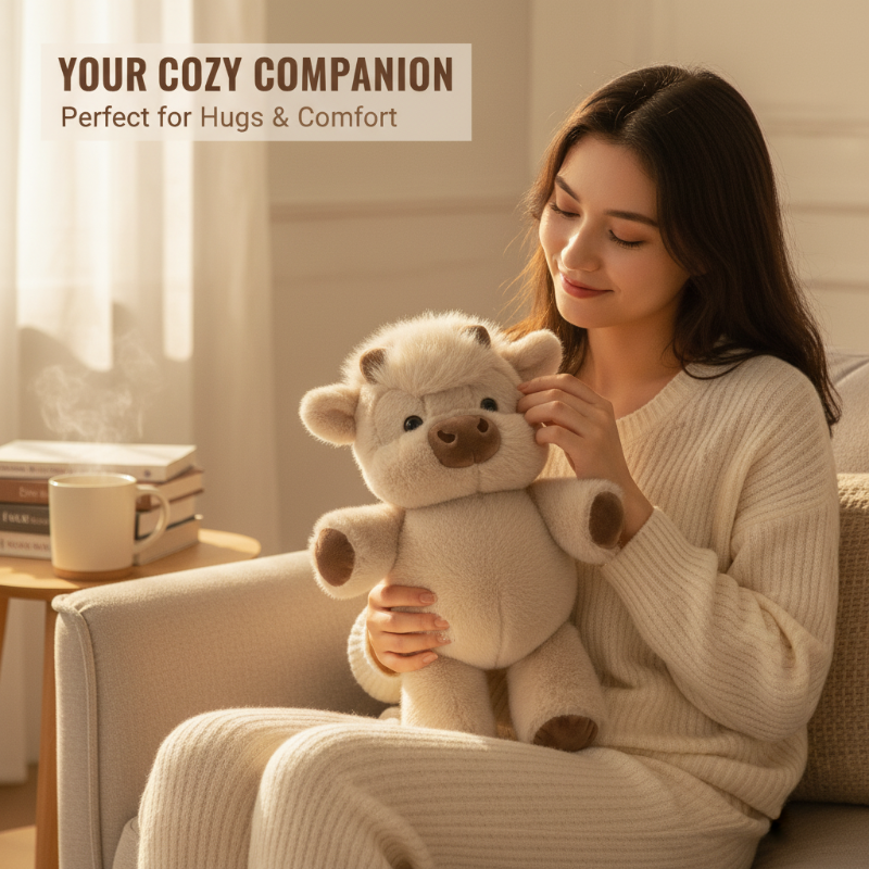 🎁🎁Adorable & Furry Highland Cattle Soft Toy