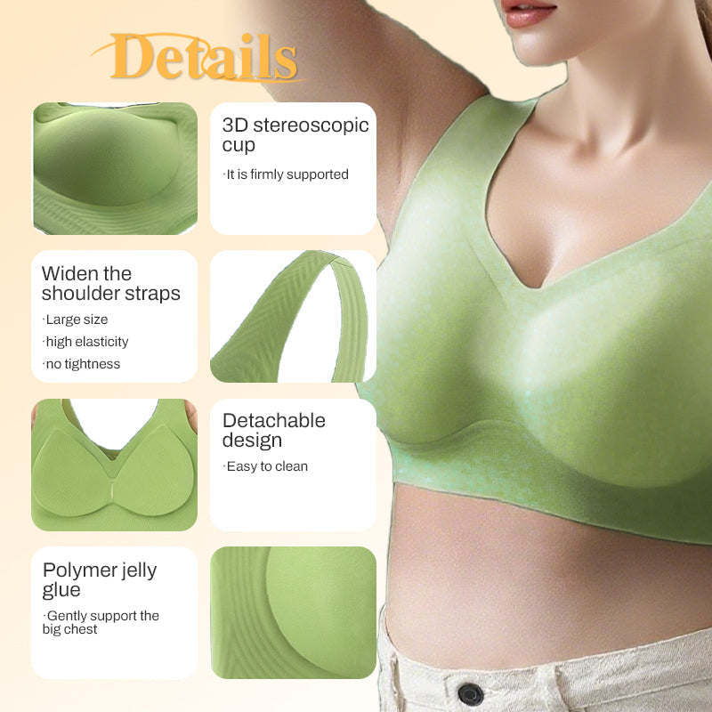 Breathable Soft Seamless Tank-Style Bra