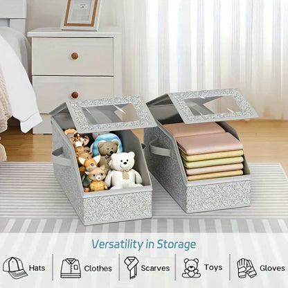 🌟Stackable Storage Boxes for Baseball Caps