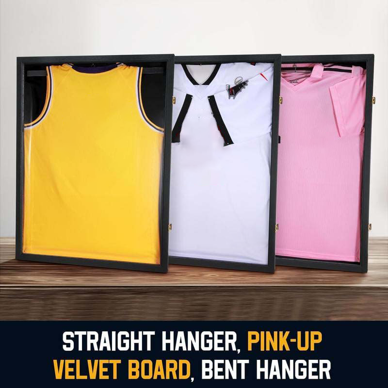 🧥Wooden Memorial Jersey Display Frame (Magnetic Door) – Keep Your Sweat & Love In Perfect Condition!
