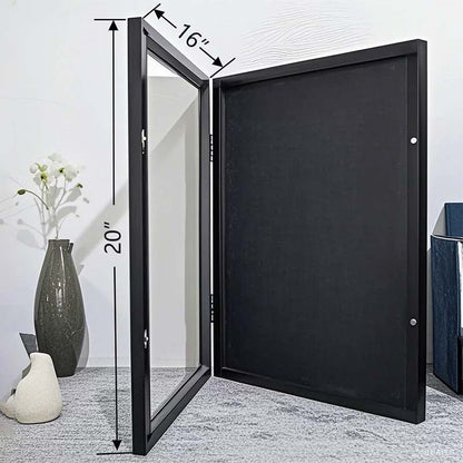 🧥Wooden Memorial Jersey Display Frame (Magnetic Door) – Keep Your Sweat & Love In Perfect Condition!