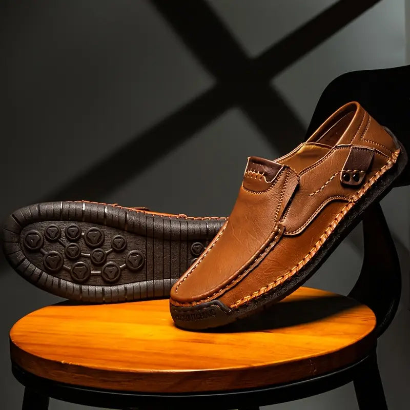 💎 64% OFF! 💎 Classic Men’s Slip-On Leather Shoes – Premium Calfskin, All-Day Comfort & Effortless Style