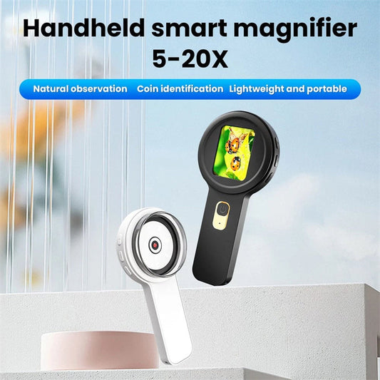 20X Handheld Magnifying Glass with 2" IPS Screen