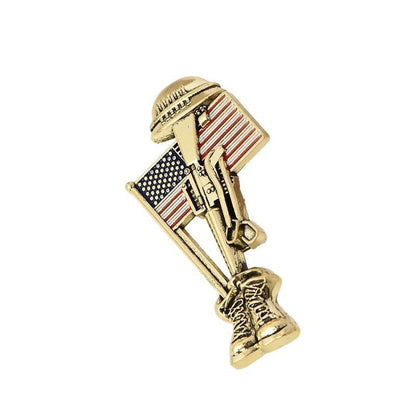 American Flag Patriotic Brooch