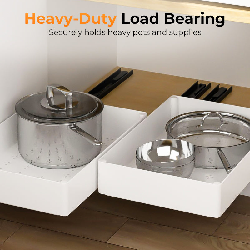 Drill-Free Pull-Out Cabinet Organizer