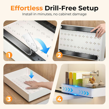 Drill-Free Pull-Out Cabinet Organizer