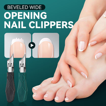 Beveled Wide Opening Nail Clippers