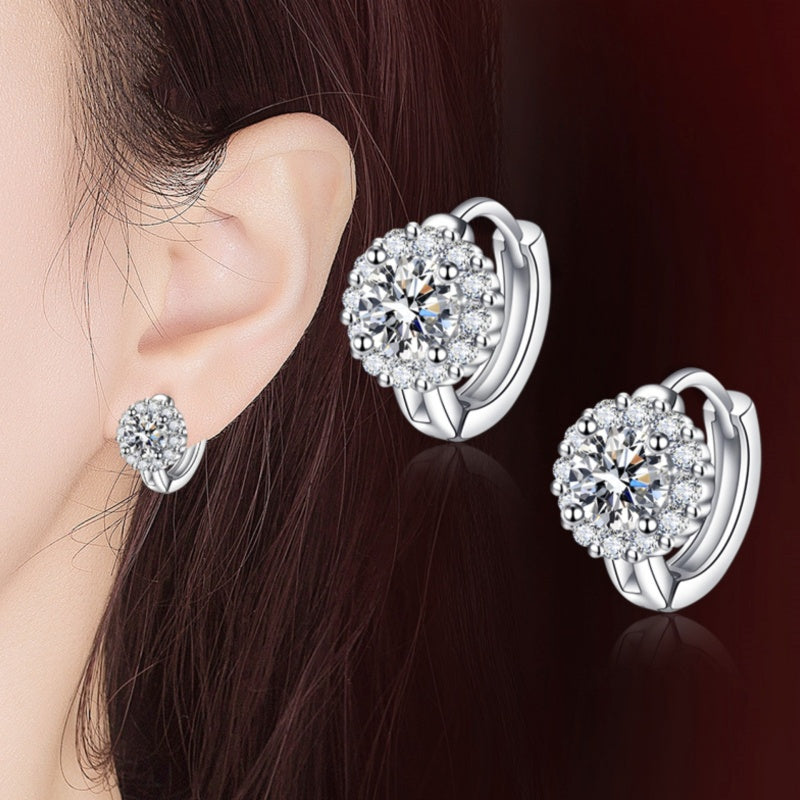 Brilliant Faux Moissanite Hoop Earrings for Women
