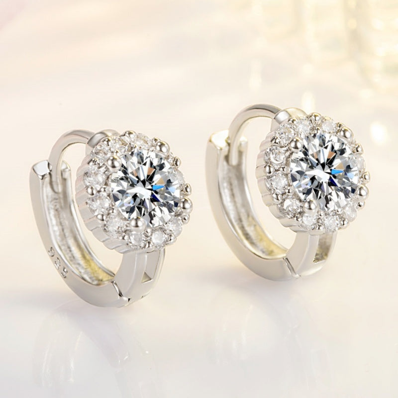 Brilliant Faux Moissanite Hoop Earrings for Women