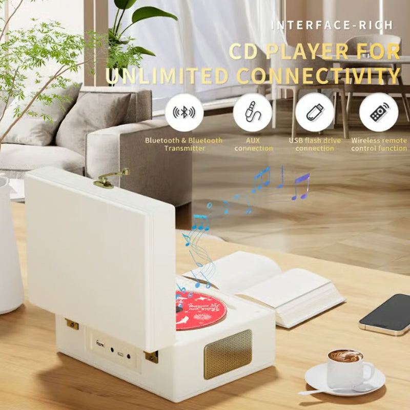 Rechargeable CD Player with Speaker & Bluetooth Transmitter
