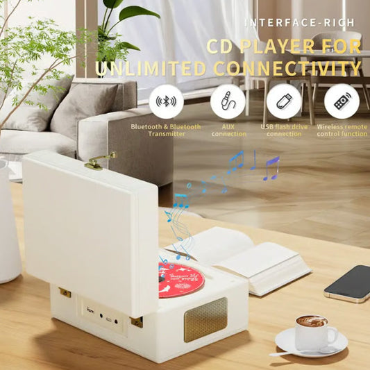 Rechargeable CD Player with Speaker & Bluetooth Transmitter