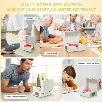 Rechargeable CD Player with Speaker & Bluetooth Transmitter