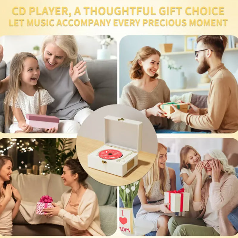 Rechargeable CD Player with Speaker & Bluetooth Transmitter