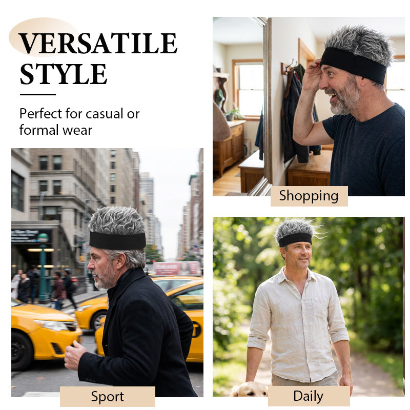 🧢Unisex Hip-Hop Wig Hat – Grunge Style, Soft & Comfortable Fit for Parties, Cosplay and Costumes ✨