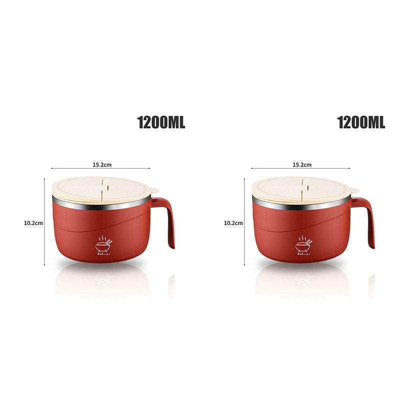 🔥304 Stainless Steel Insulated Ramen Bowl