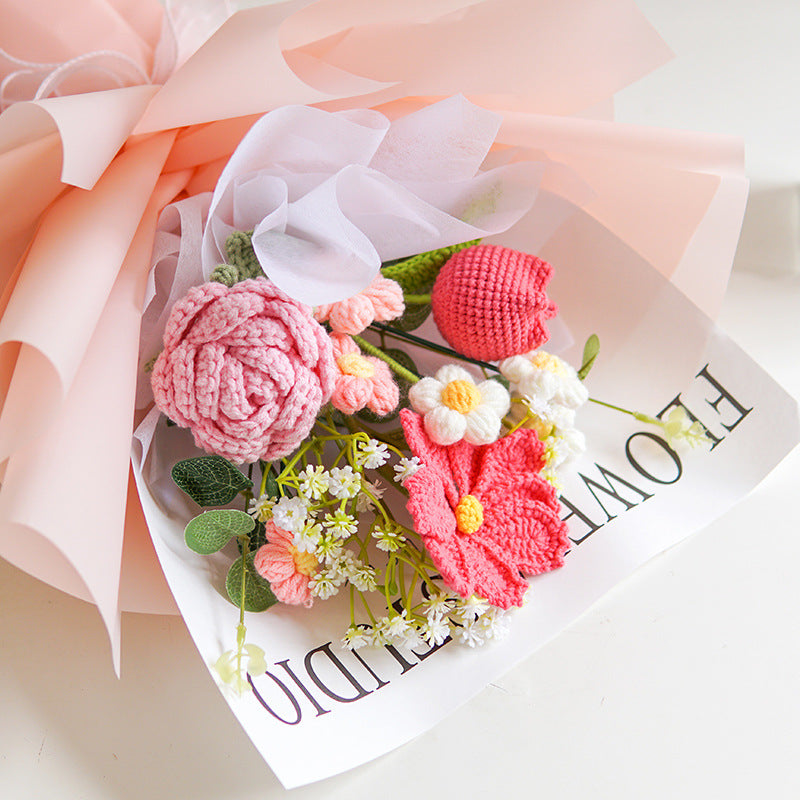 🔥Handmade Delicate Crochet Flower Bouquet