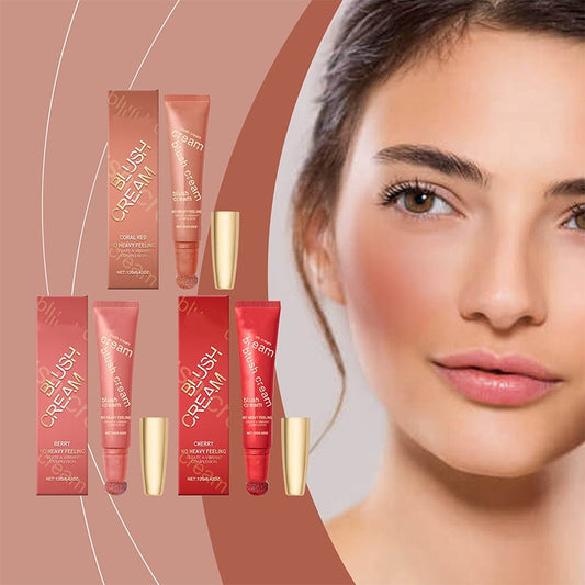 Natural Long-Lasting Shimmer Blush Cream