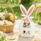 10PCS Easter Bunny Treat Boxes with Ribbons & Tags