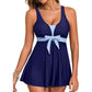 Women's 2-Piece Tankini Swimdress with Boyshorts