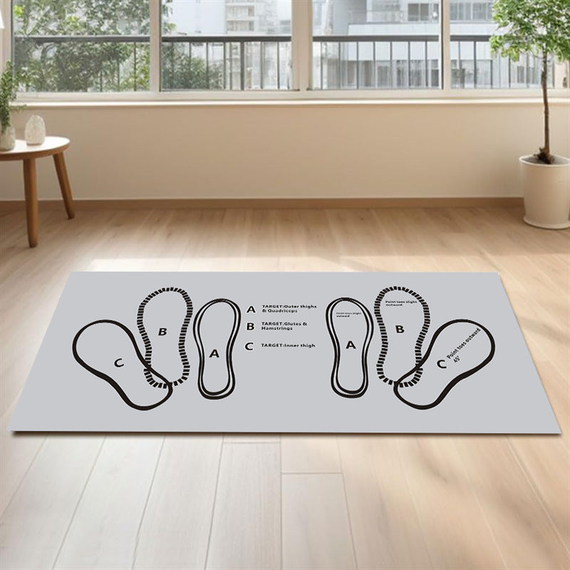 Non-Slip Diatomaceous Earth Squat Target Mat