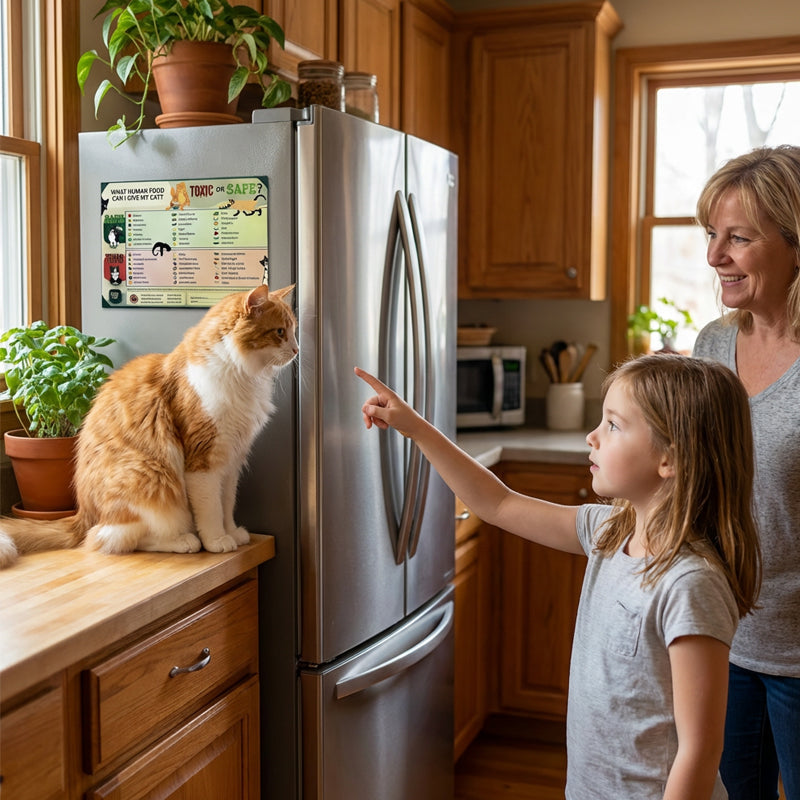 Cat Food Safety Guide Magnet