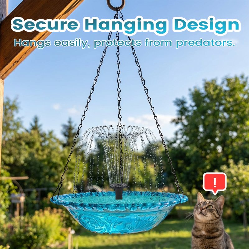 💖Outdoor Hanging Fountain Bird Bath & Feeder