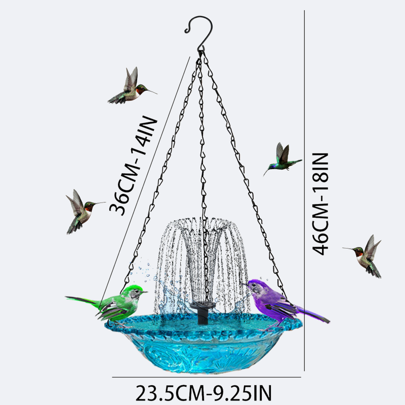 💖Outdoor Hanging Fountain Bird Bath & Feeder