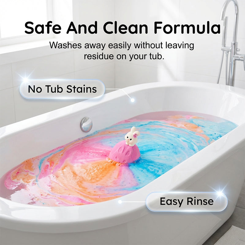 Rabbit Surprise Toy Bath Bomb for Kids