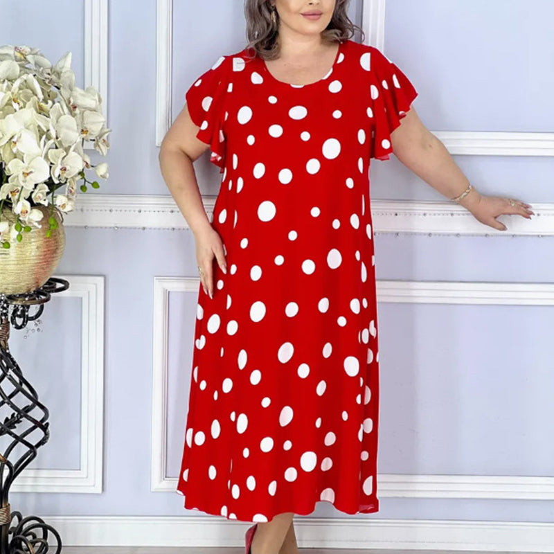 Women's Printed Polka Dot Dress