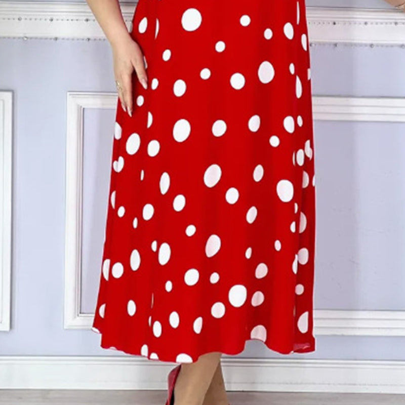 Women's Printed Polka Dot Dress