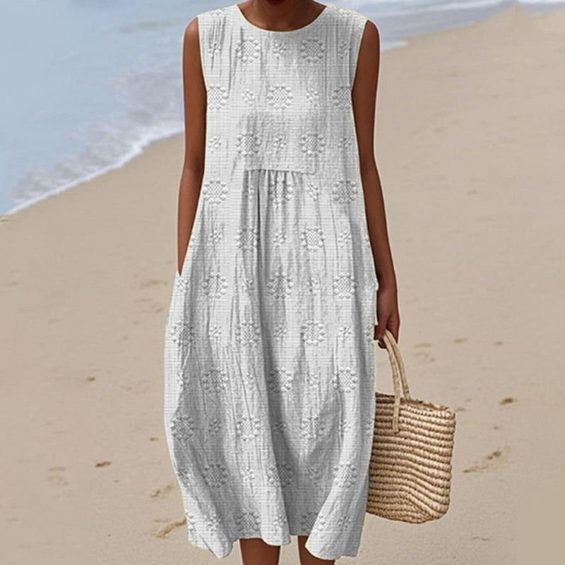 Women's Casual Sleeveless Midi Dress