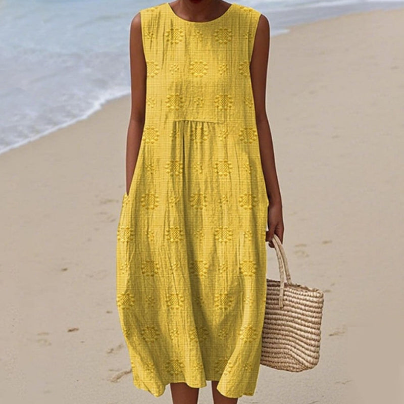 Women's Casual Sleeveless Midi Dress