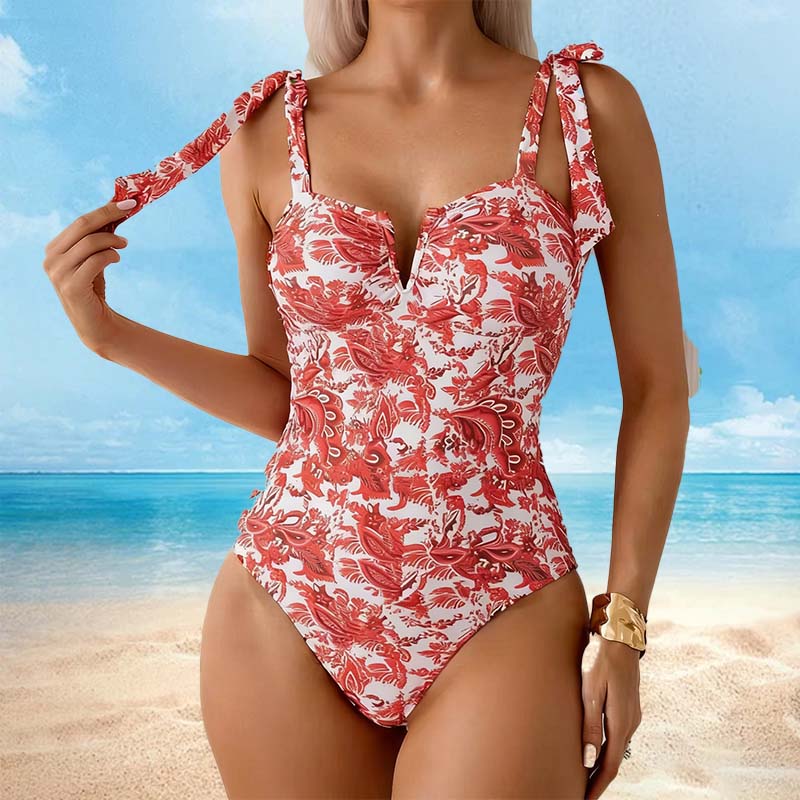 Women's Fashion Printed One-Piece Swimsuit