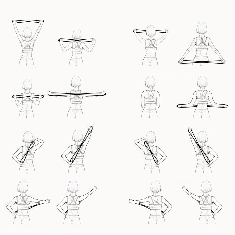 💥Figure 8 Fitness Resistance Band with Handles